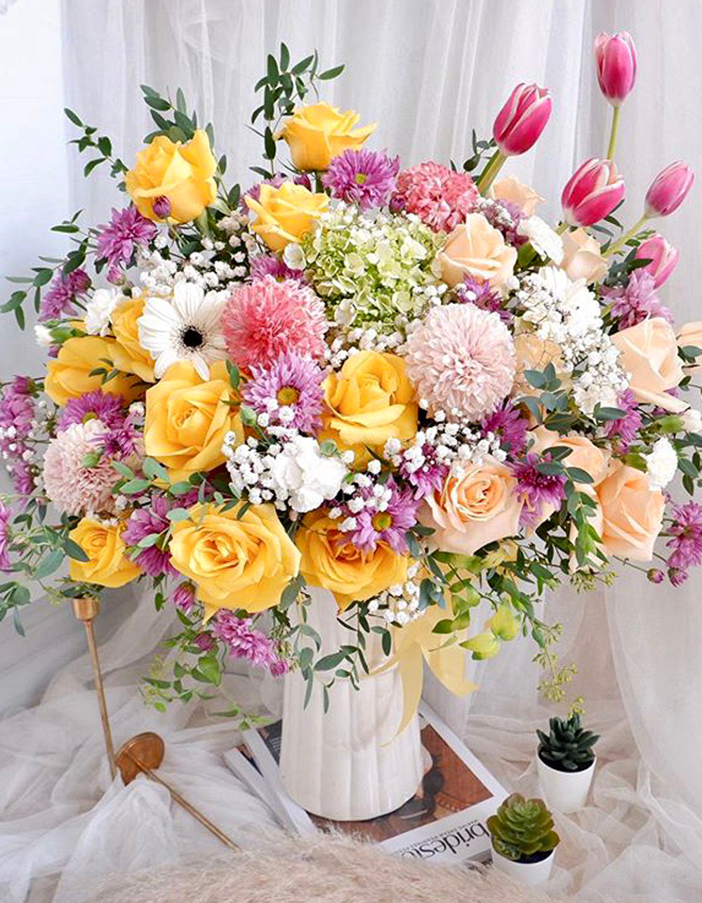 Vase, Peony, Fresh