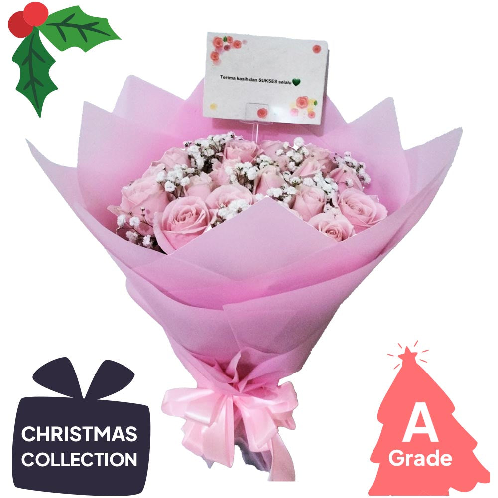 Christmas, Rose, Baby Breath