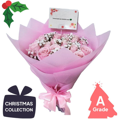 Christmas, Rose, Baby Breath