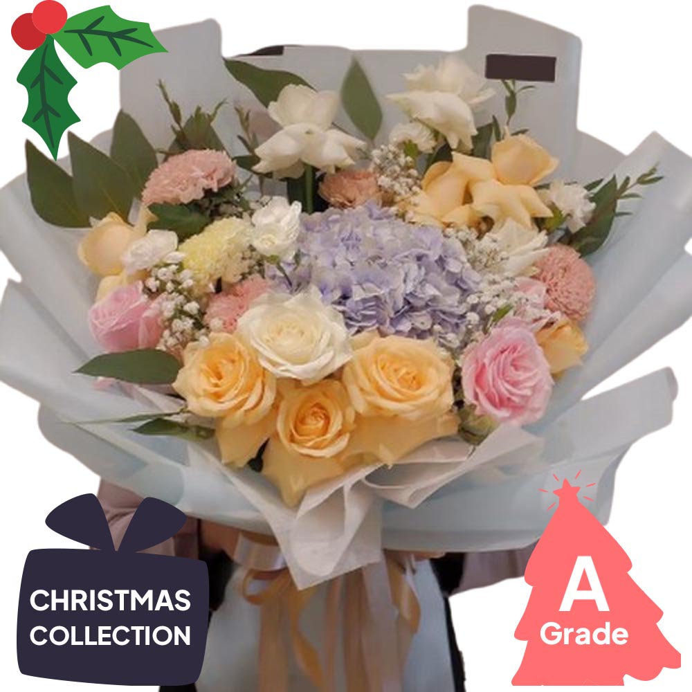 Christmas, Bouquwt, Hydrangea