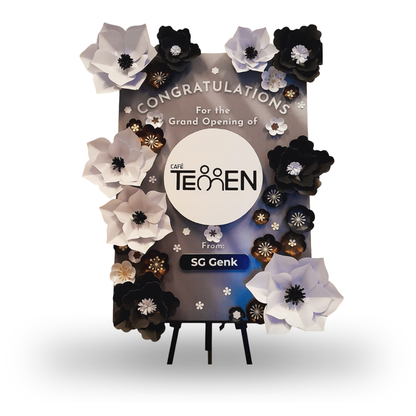 Papan Bunga, Grand Opening, Selamat