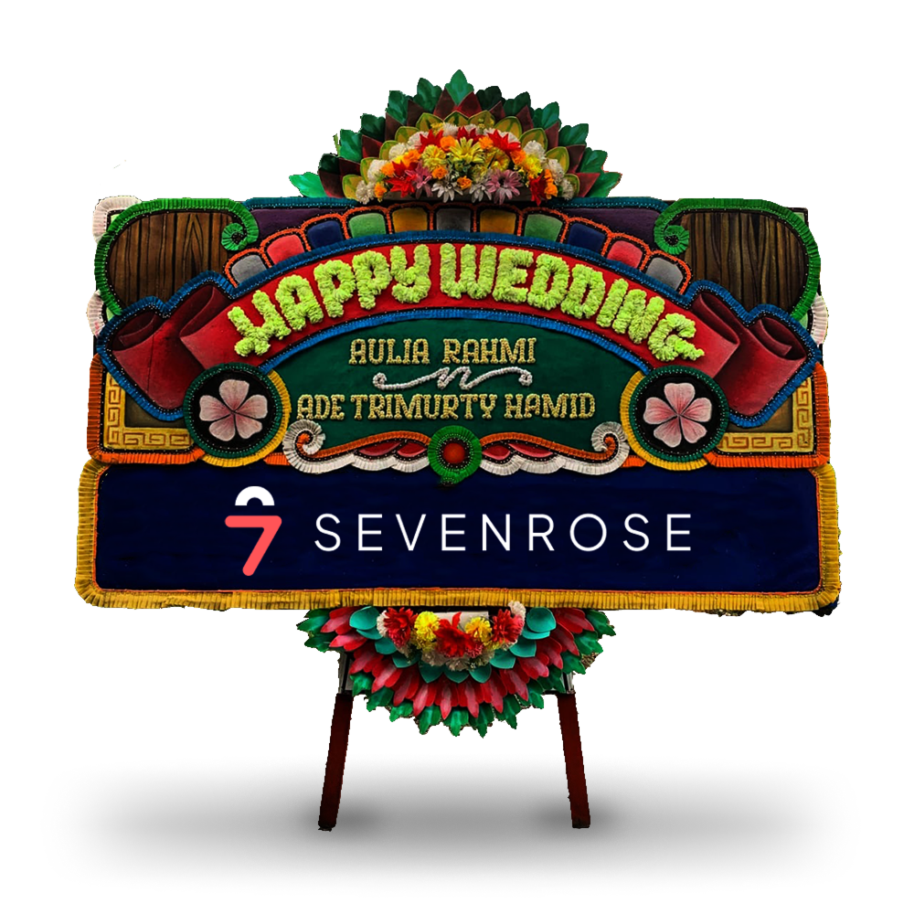 Papan Bunga, Happy Wedding, Bahagia