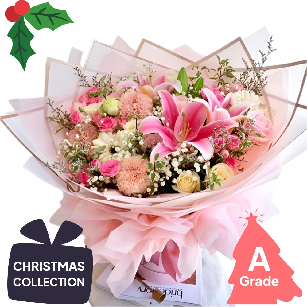 Christmas, Bouquet, Lily