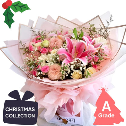 Christmas, Bouquet, Lily