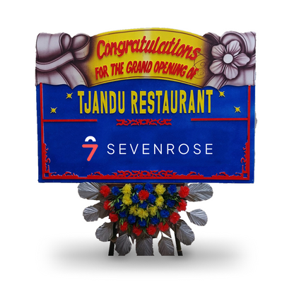 Papan Bunga, Congratulations, Blue