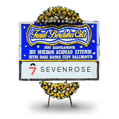 Papan Bunga, Duka Cita, Blue 