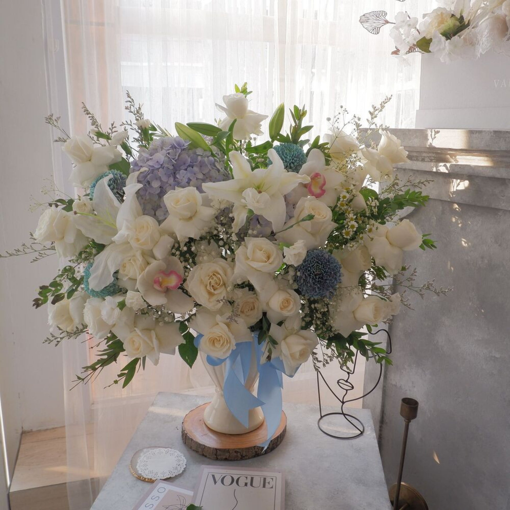 Lily, Vase, Hydrangea