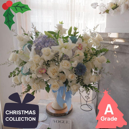 Christmas, Vase, Hydrangea