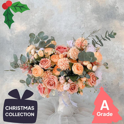 Christmas, Vase, Rose