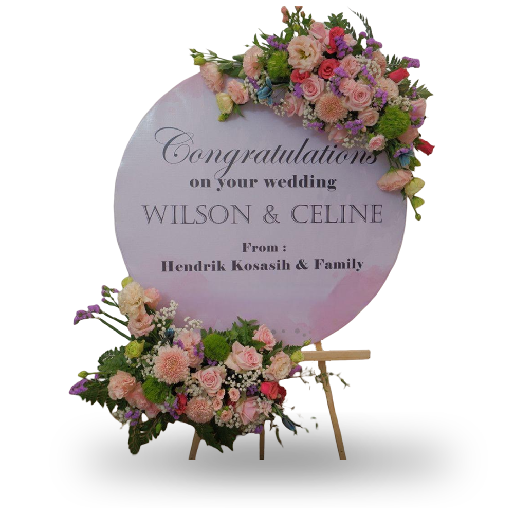 Papan Bunga, Canvas, Congratulations