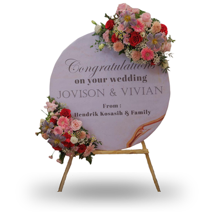 Papan Bunga, Canvas, Congratulations