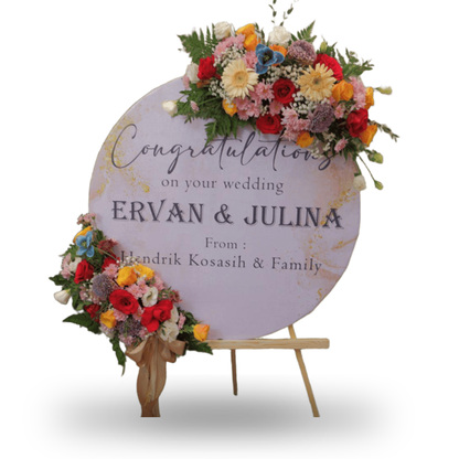 Papan Bunga, Canvas, Congratulations