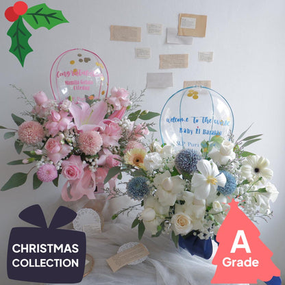 Christmas, Hot Air Bloombox, Rose