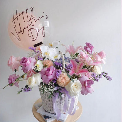 Basket Flower, Fresh Flower, Lily