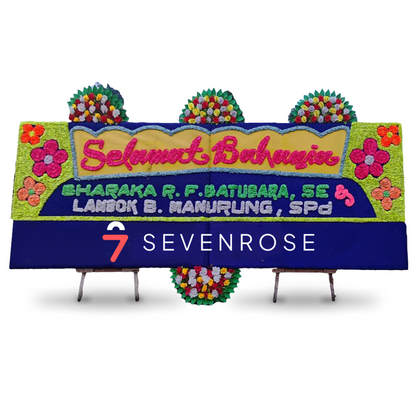 Papan Bunga, Blue, Bahagia