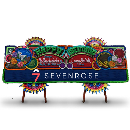 Papan Bunga, Happy Wedding, Bahagia