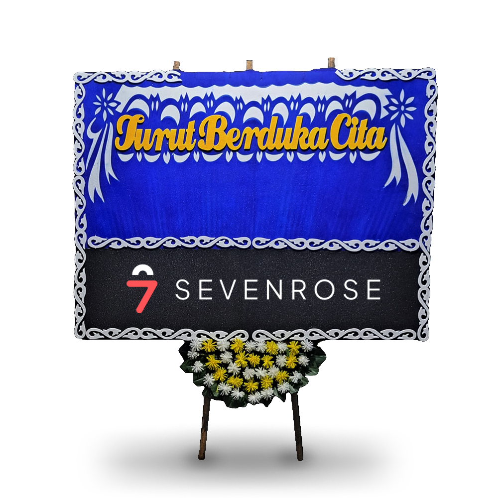 Papan Bunga, Hitam, Biru