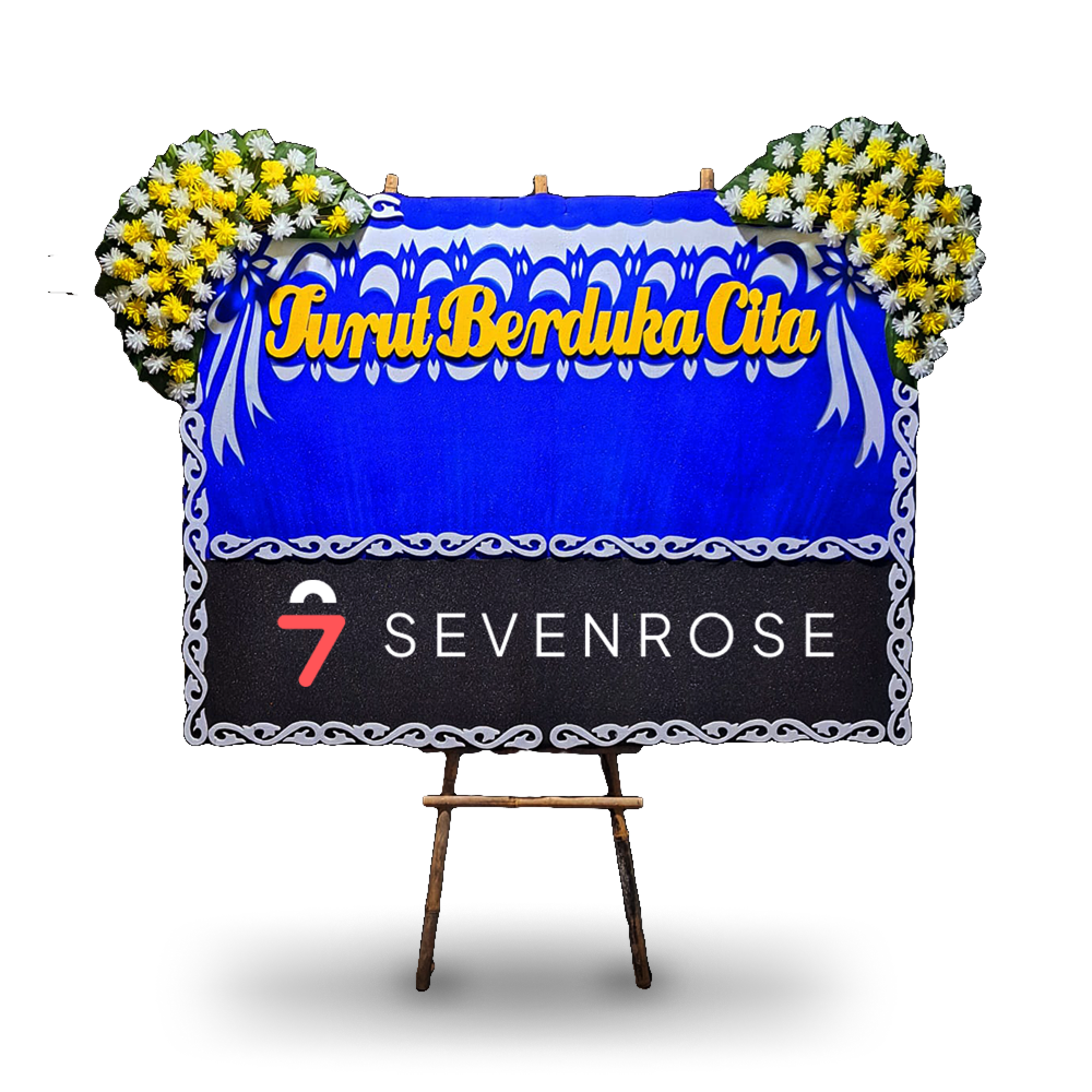 Papan Bunga, Hitam, Biru