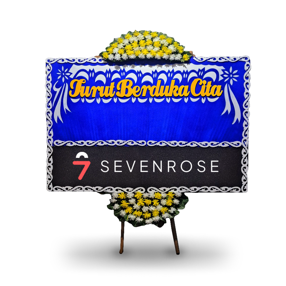 Biru, Hitam, Papan Bunga