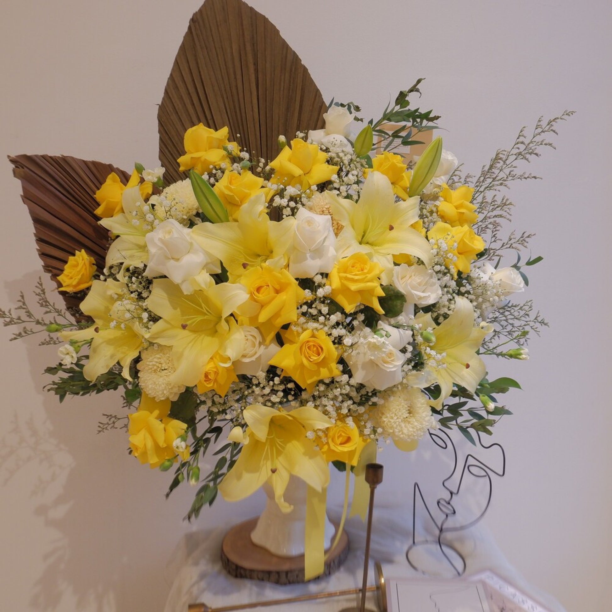 Lily, Vase, Rose