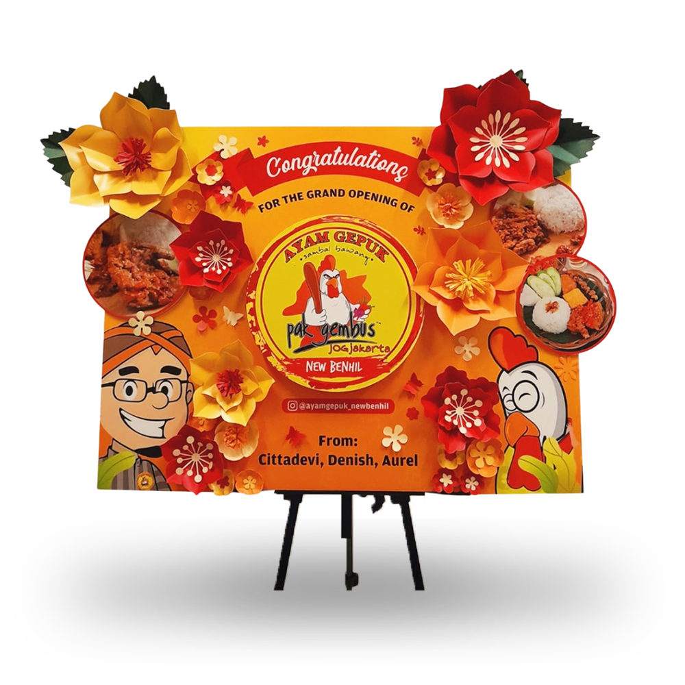 Papan Bunga, Premium, Grand Opening