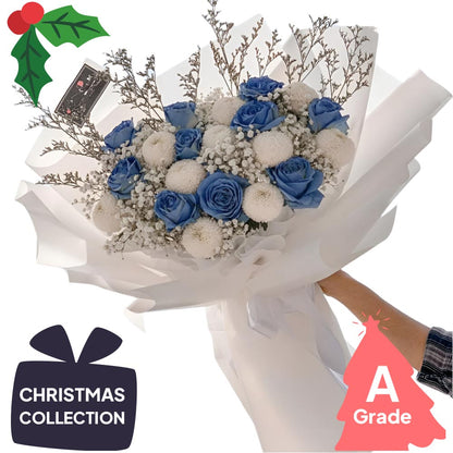 Christmas, Rose, Baby Breath