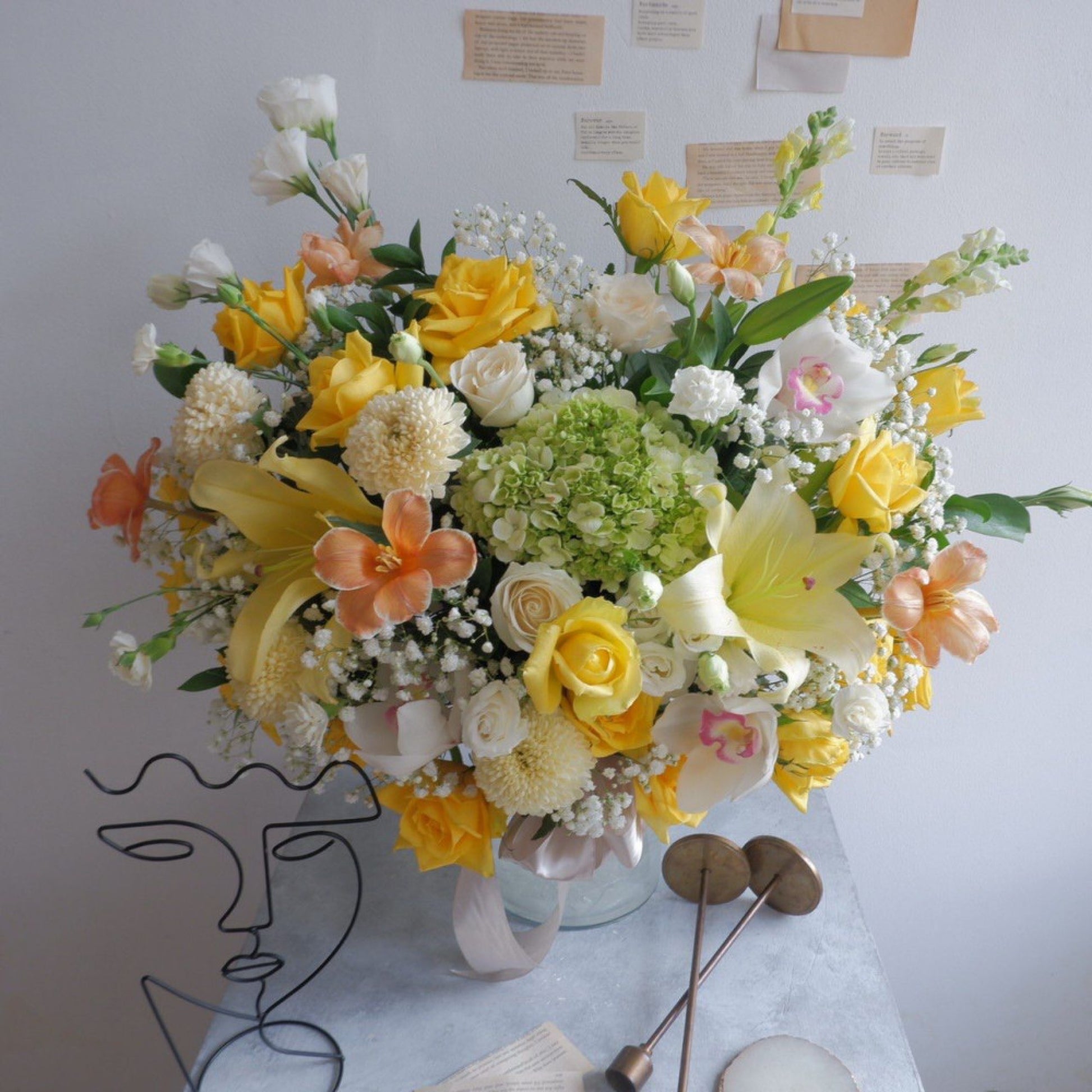 Lily, Vase, Rose