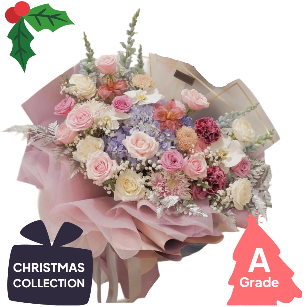 Christmas. Bouquet, Hydrangea