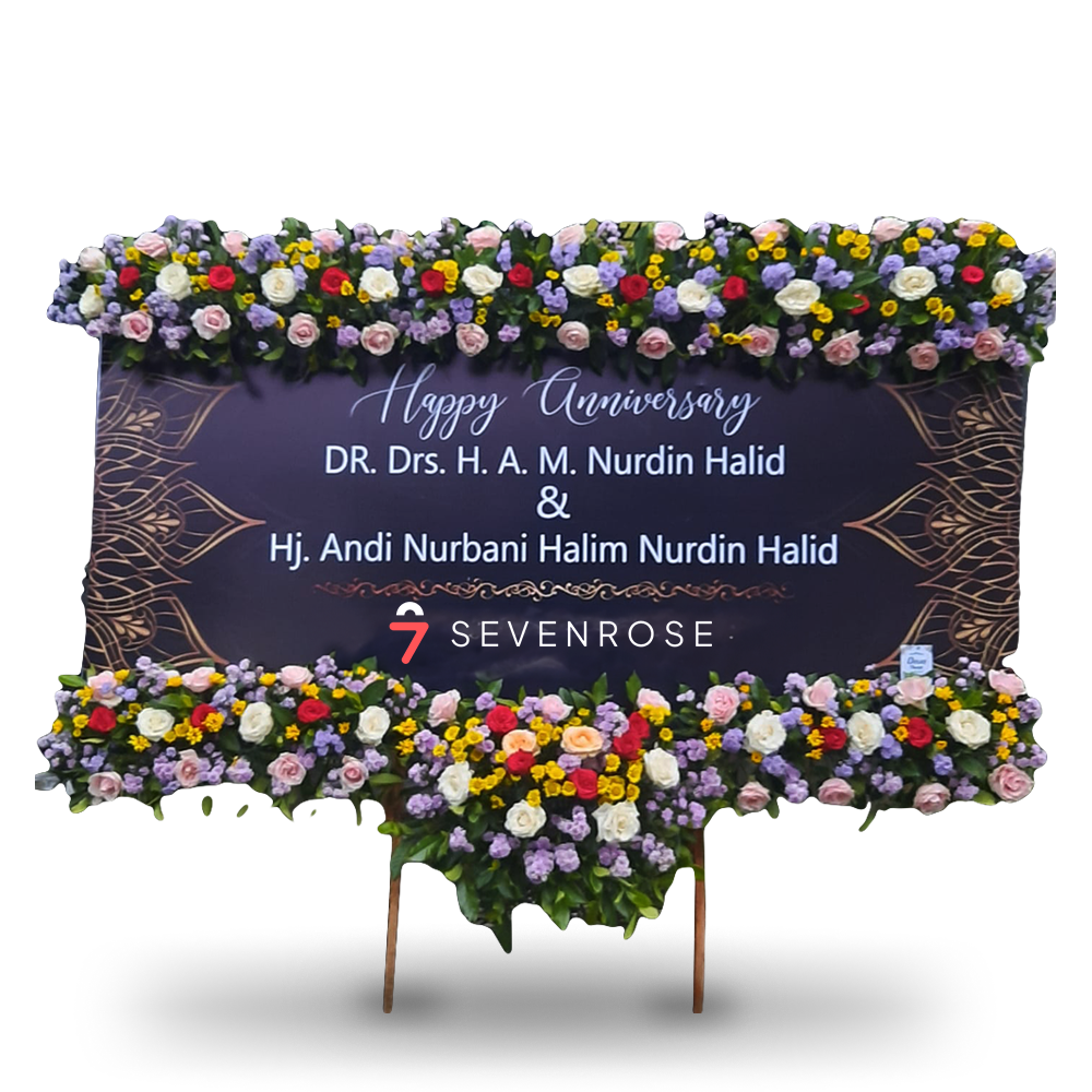 Papan Bunga, Anniversary, Black