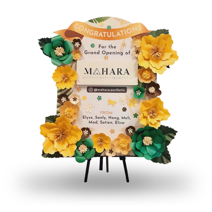 Premium, Elegan, Papan Bunga