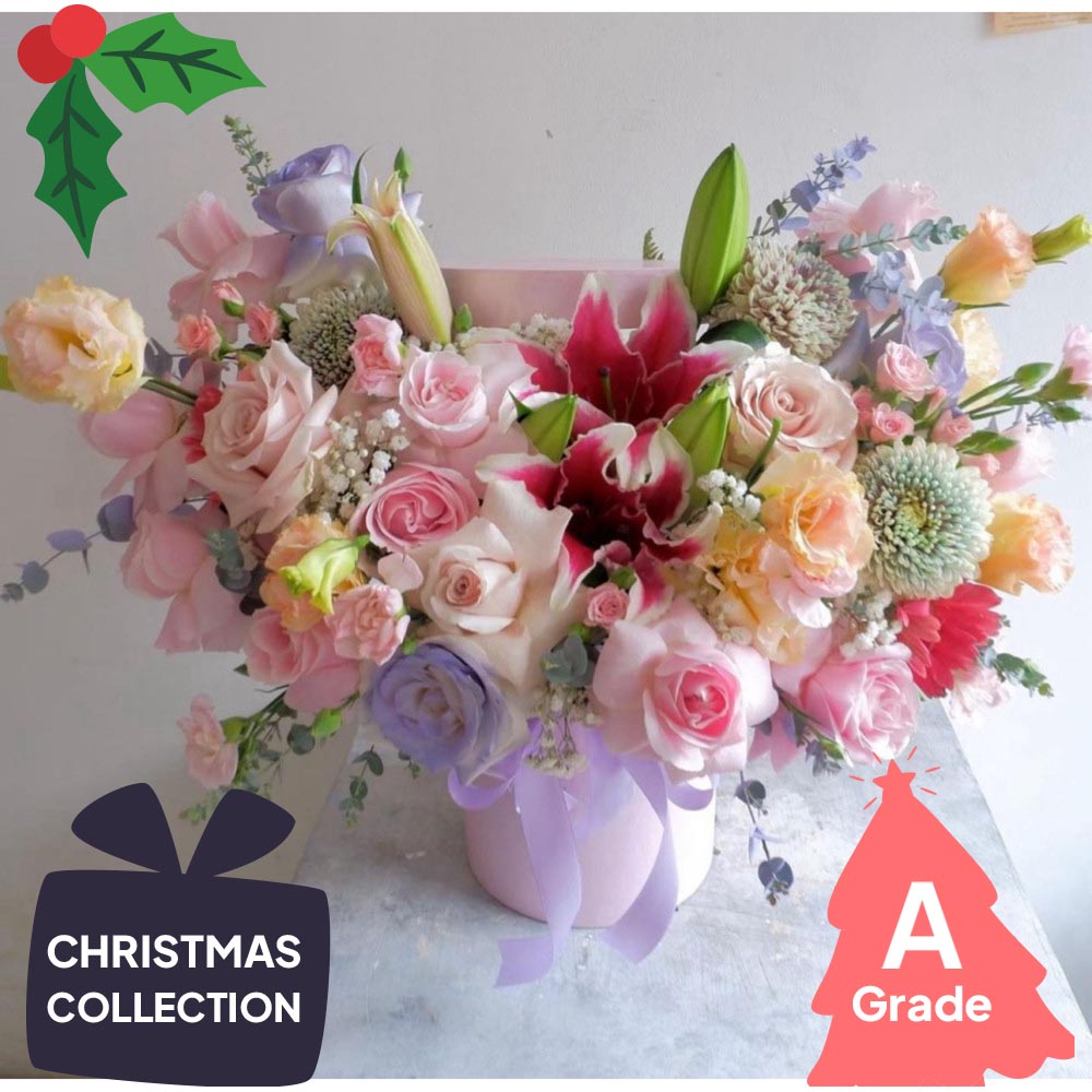 Christmas, Bloombox, Rose