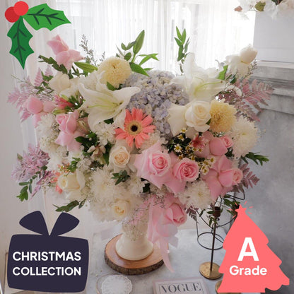 Christmas, Vase, Hydrangea