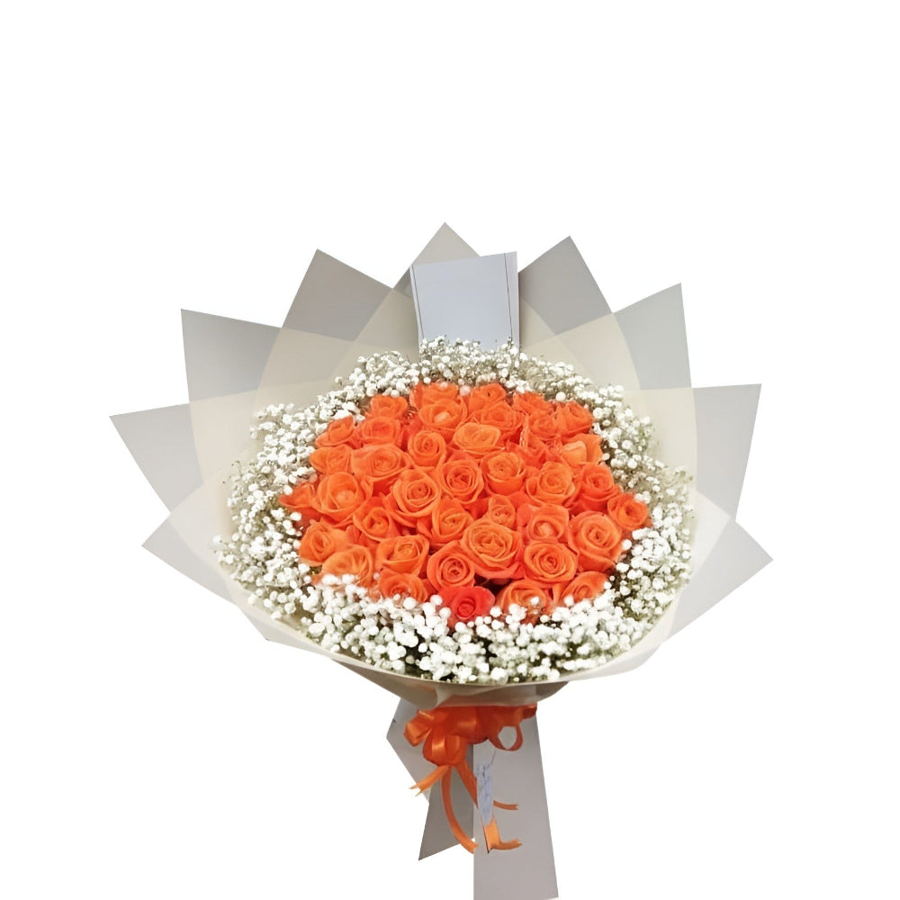 Rose, Baby Breath, Valentine