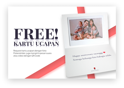 Free Kartu Ucapan (Customize) untuk setiap pembelian product di Sevenrose.