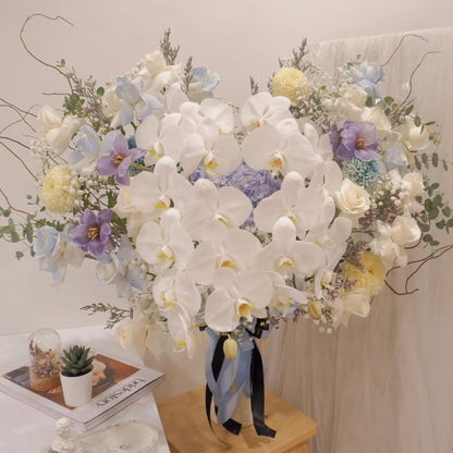 Orchid, Hydrangea, Vase