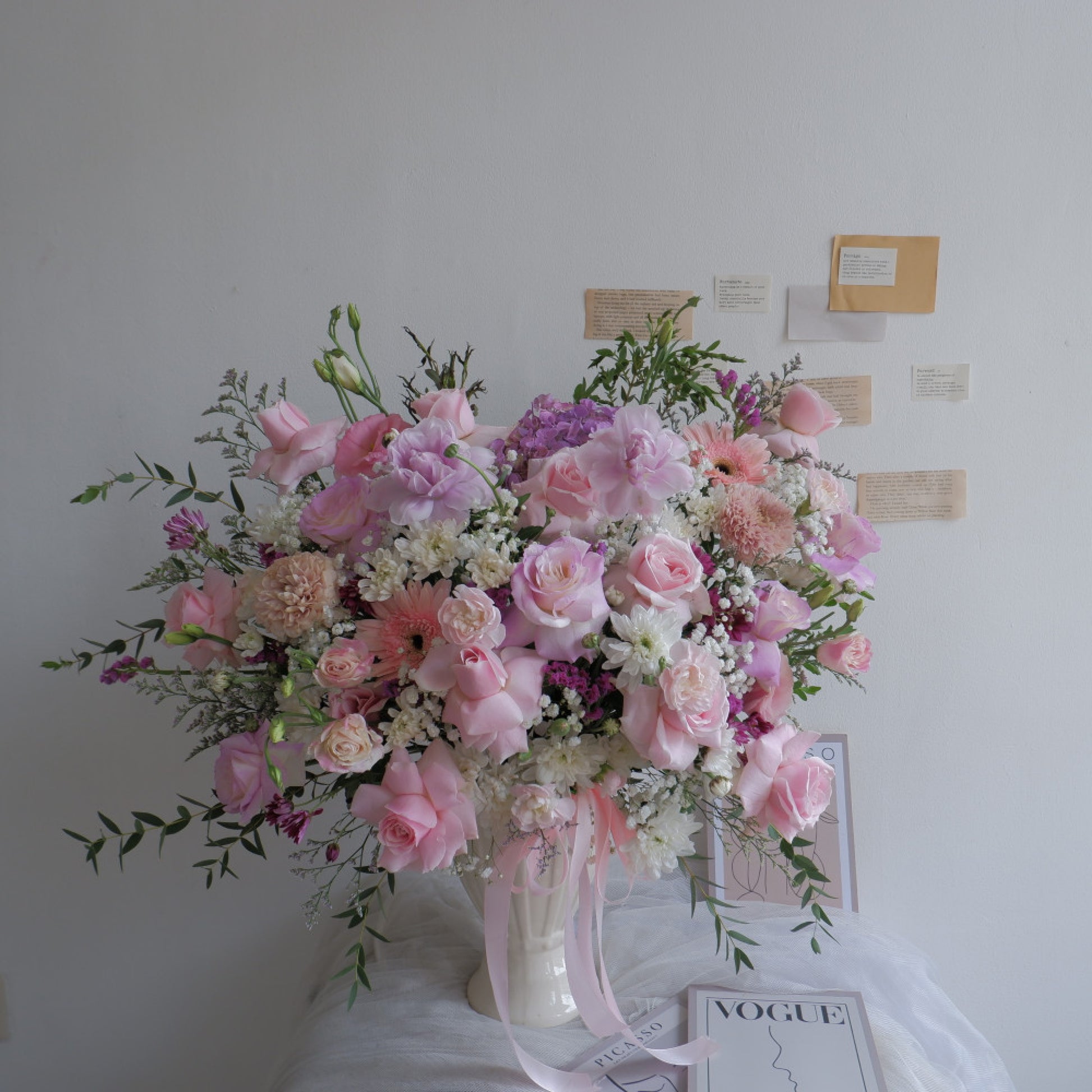 Vase, Rose, Garbera
