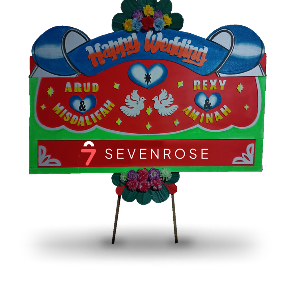 Papan Bunga, Happy Wedding, Selamat