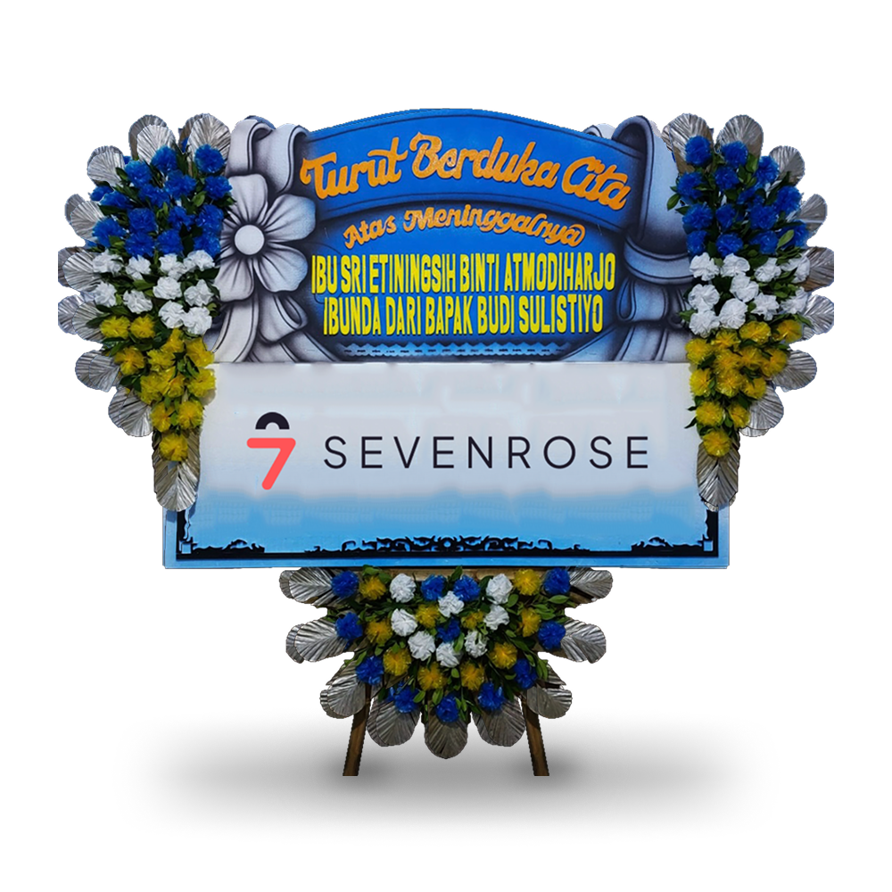 Papan Bunga, Duka Cita, Blue