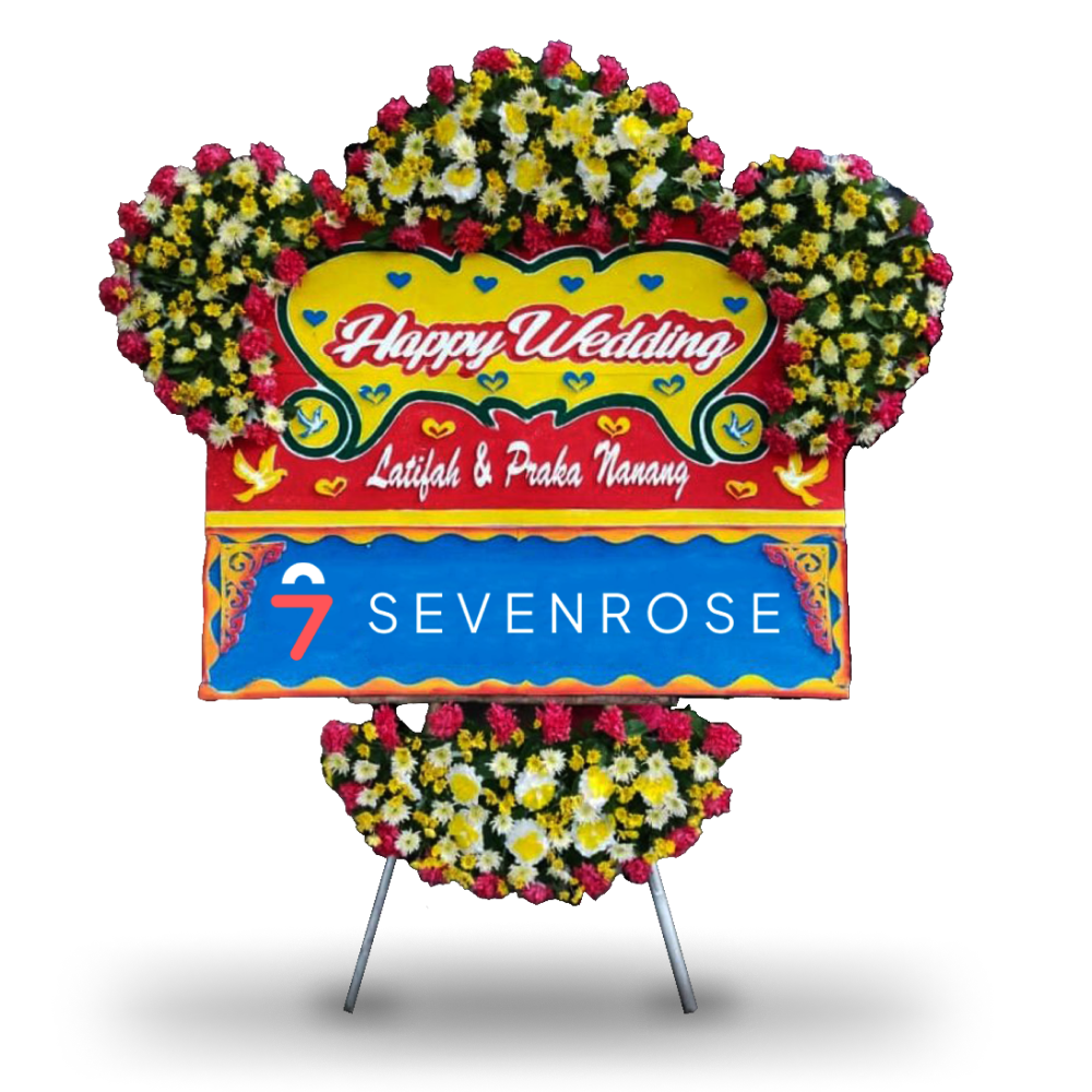 Papan Bunga, Happy Wedding, Selamat