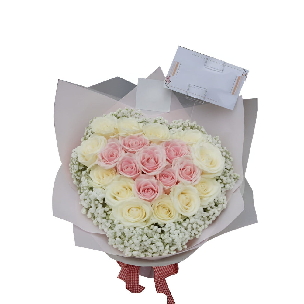 Rose, Baby Breath, Valentine