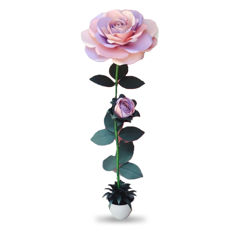 Giant Standing Paper, Rose, Premium