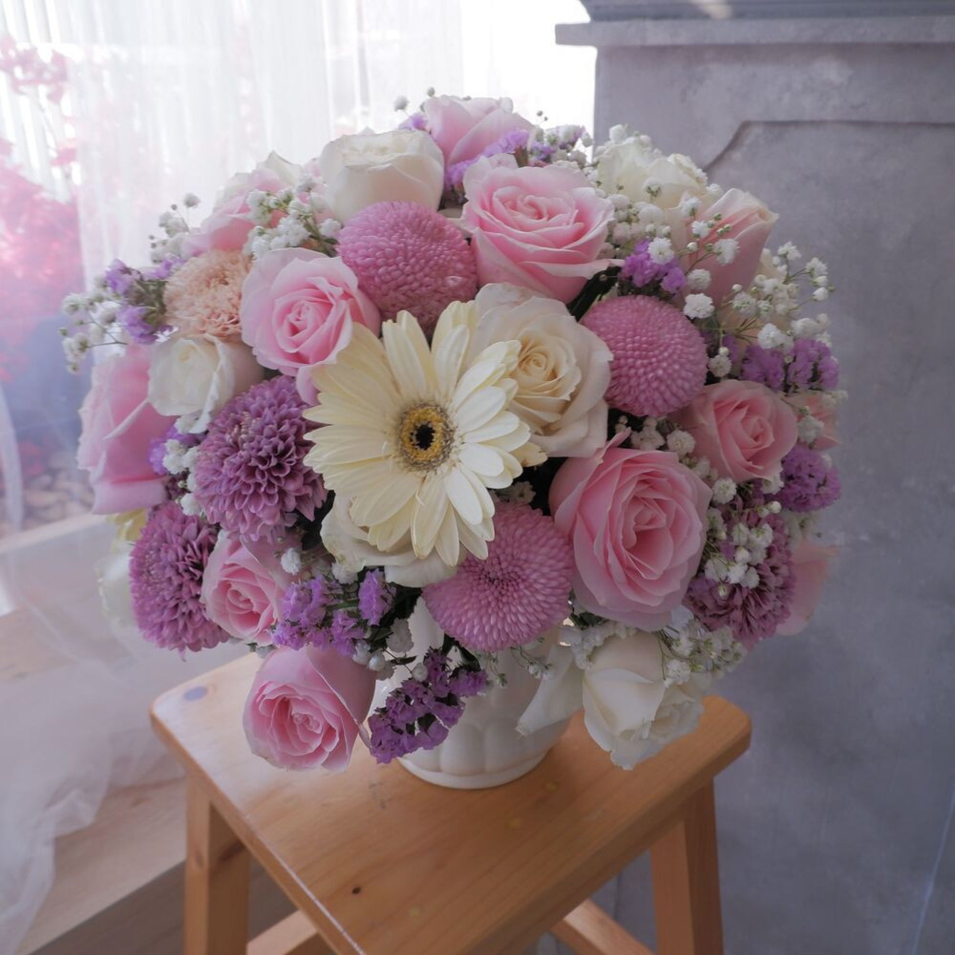 Peony, Vase, Elegan