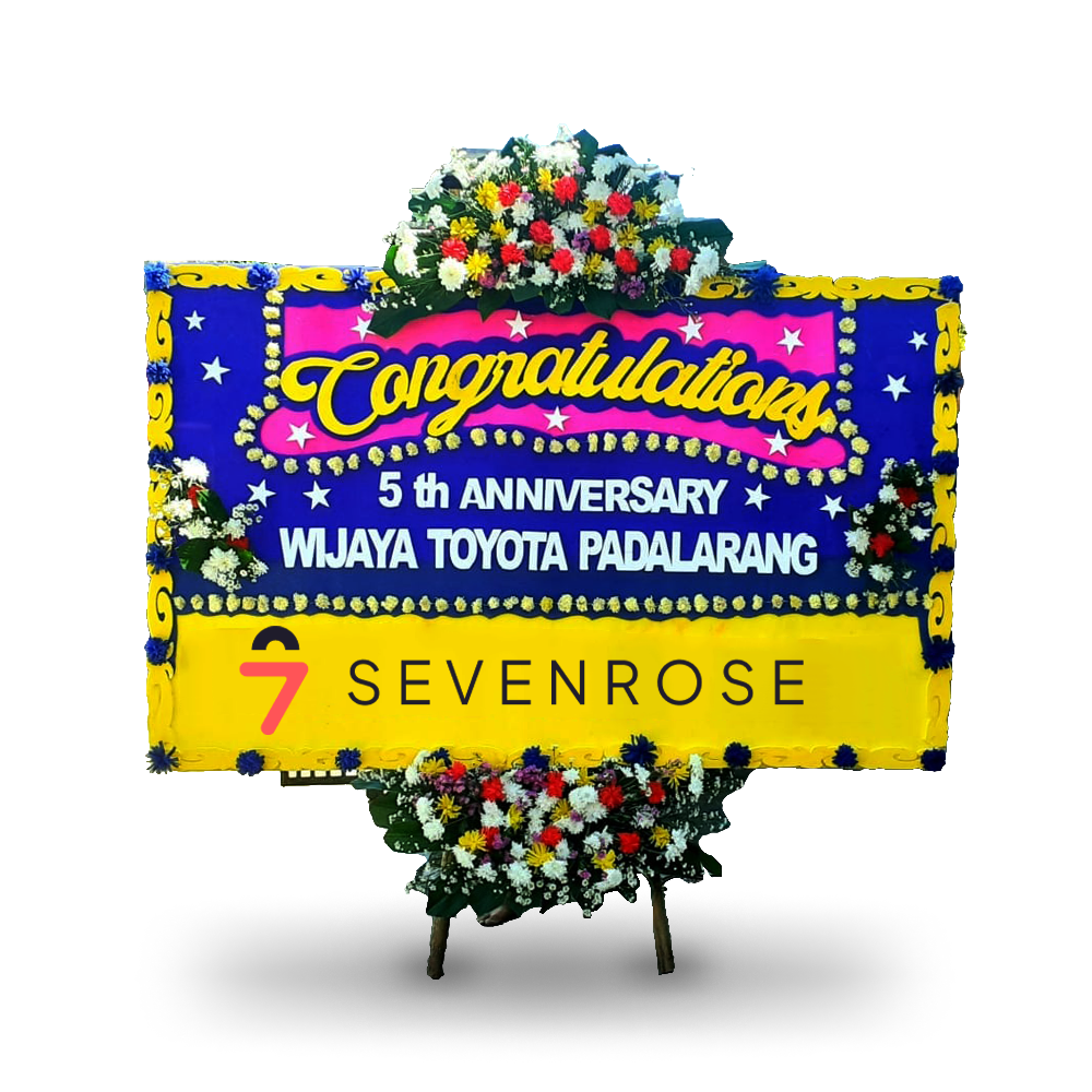 Papan Bunga, Congratulations, Blue