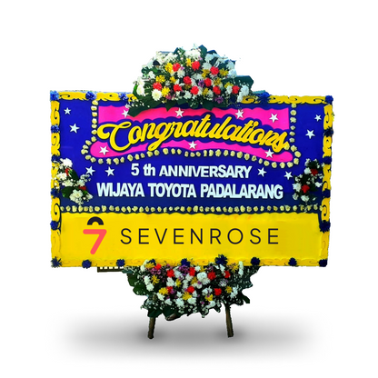 Papan Bunga, Congratulations, Blue