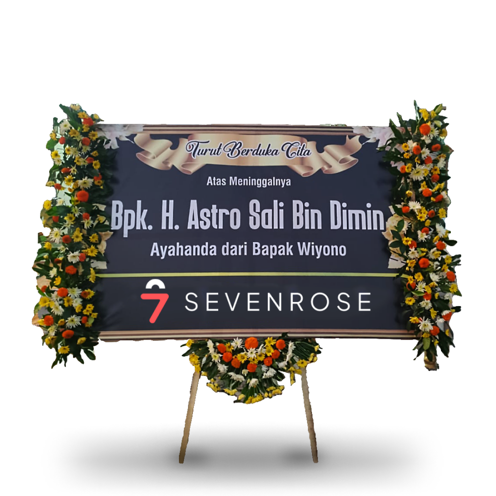 Papan Bunga, Duka Cita, Black