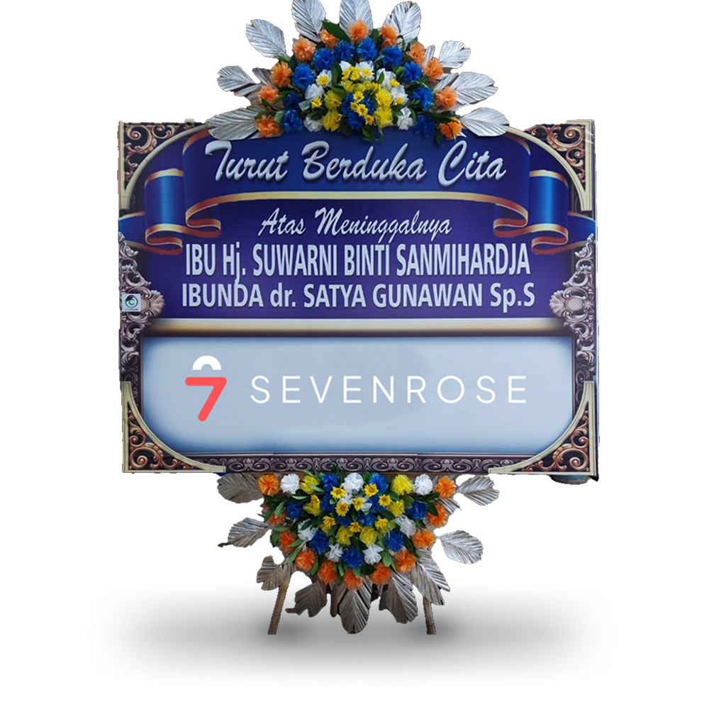 Papan Bunga, Duka Cita, Blue