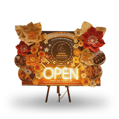 Papan Bunga, Congratulations, Grand Opening