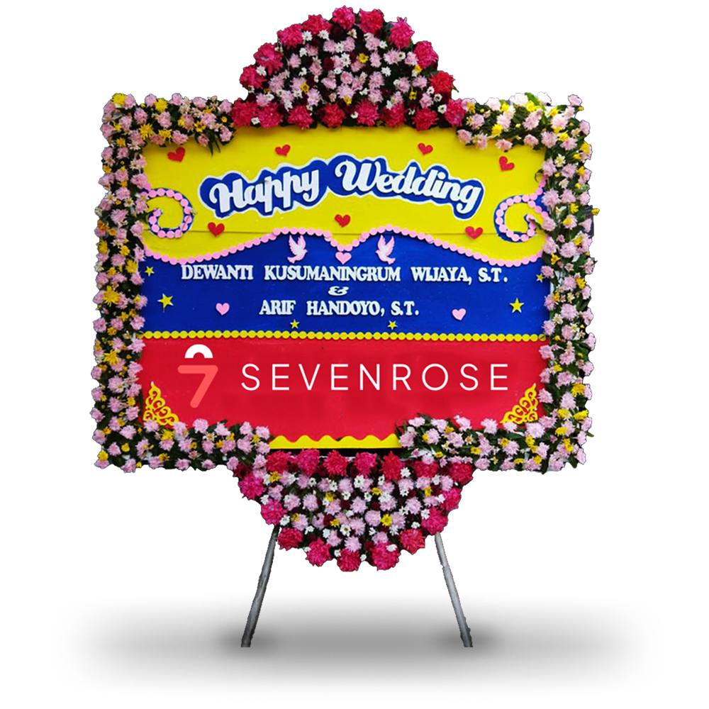 Papan Bunga, Happy Wedding, Selamat