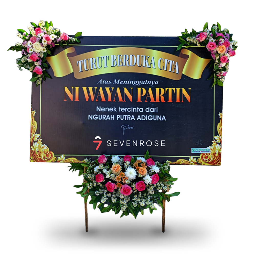 Papan Bunga, Black, Duka Cita