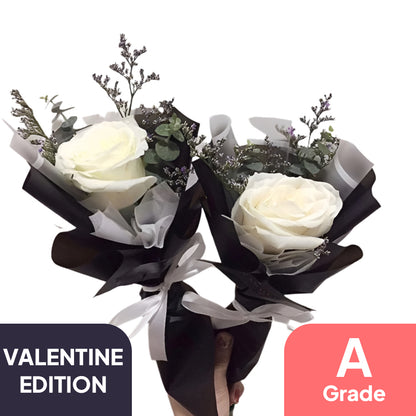 Single Stem Roses White